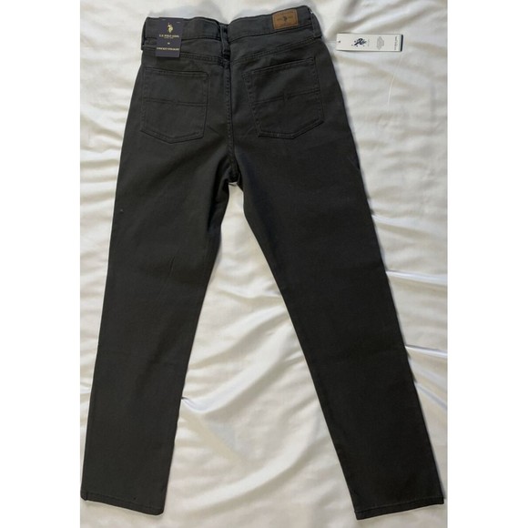 US Polo Assn Reinforced Knee 5 Pocket Straight Big Boys Size 16 Jeans - Picture 2 of 13